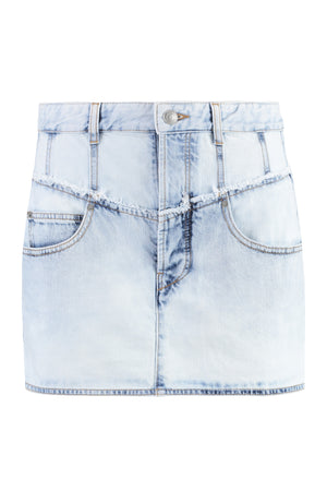 Narsjis denim mini skirt-0